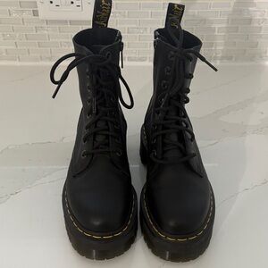 Dr. Martens Jadon III Black leather Boots. Airware. Women’s size 8/ Men’s 7. $95